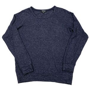 Buffalo David Bitton Mens Pullover Sweater S Long Sleeve Navy Crew Neck Viscose